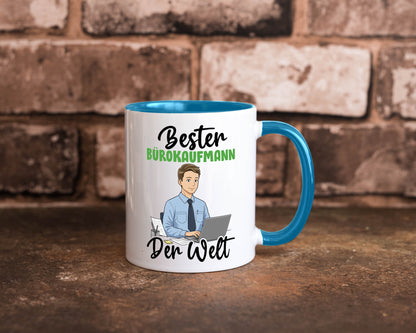 Bester Bürokaufmann | Kaufmann v2 lustig Arbeit Kollegen Büro Geschenk Tasse