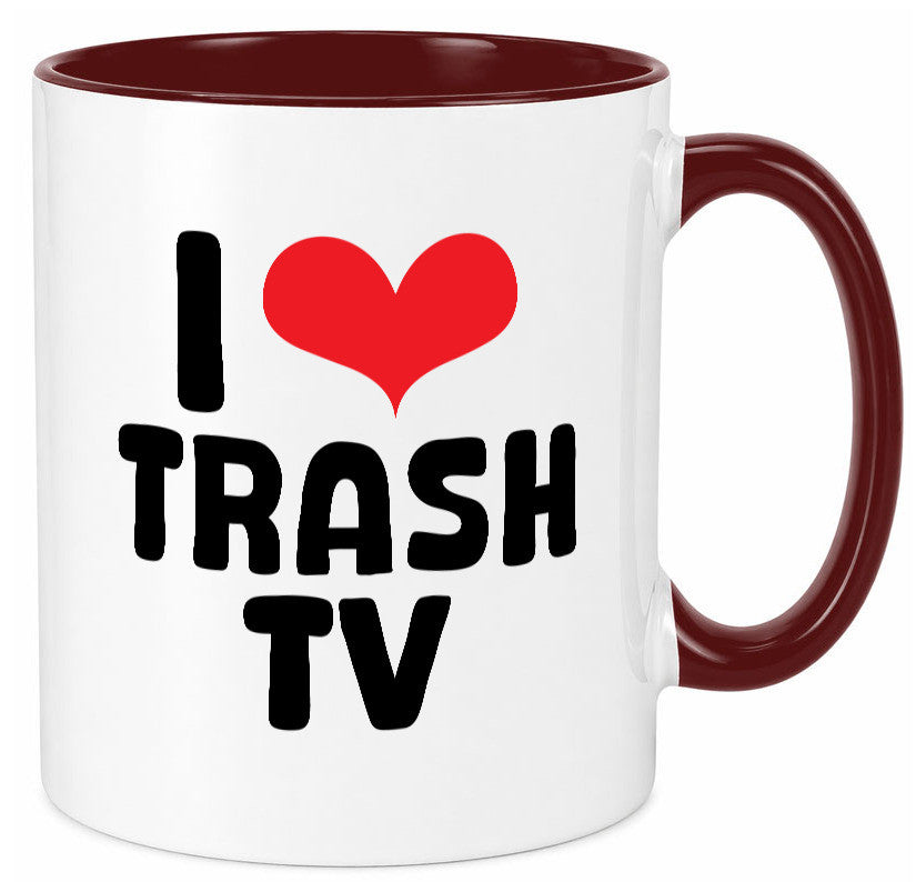 I love Trash TV | v2 lustig Humor Geschenkidee Geschenk Tasse