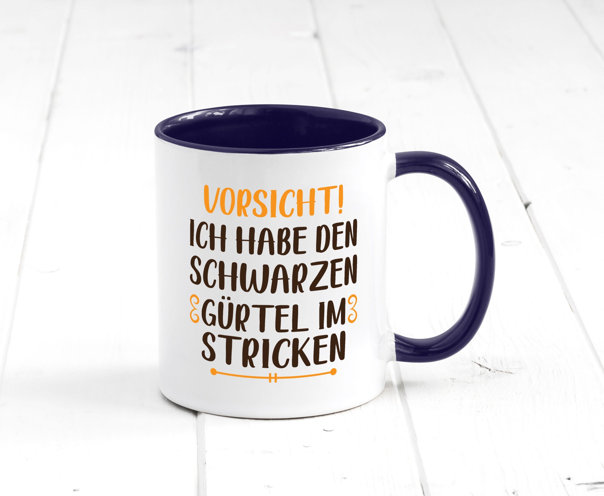 Schwarzen Gürtel im Stricken | Stricknadel lustiger Spruch Geschenk Humor