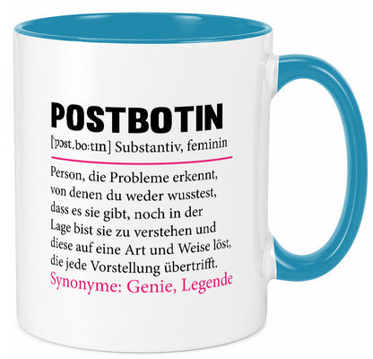 Postbotin | Beruf Post lustiger Spruch Briefträger v2 Humor Arbeit Kollegen