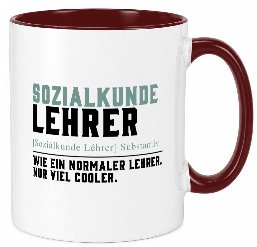 Sozialkundelehrer | Lehrer Unterricht Lieblingslehrer Geschenkidee Humor Tasse