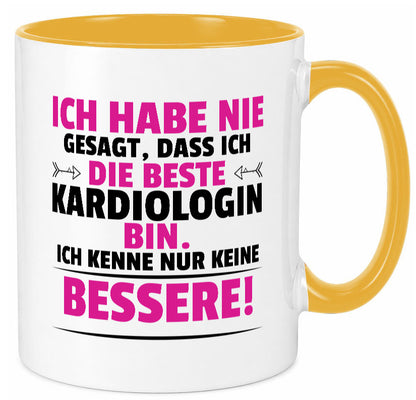 Die Beste Kardiologin | Kardiologie lustig Humor Geschenkidee Geschenk Tasse