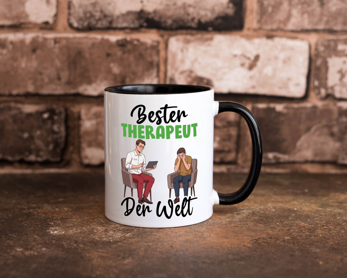 Bester Therapeut | Psychotherapie Therapie v2 Humor Geschenkidee Tasse