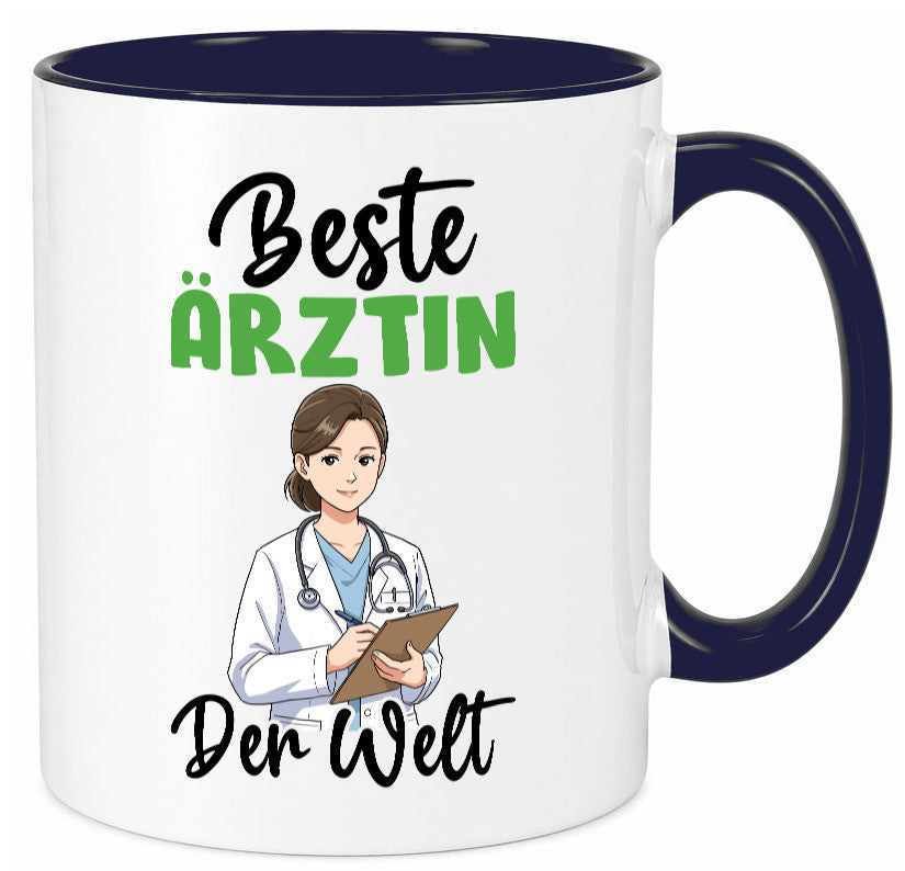 Beste Ärztin | Medizin Doktorin Fachärztin v2 Humor Geschenkidee Tasse