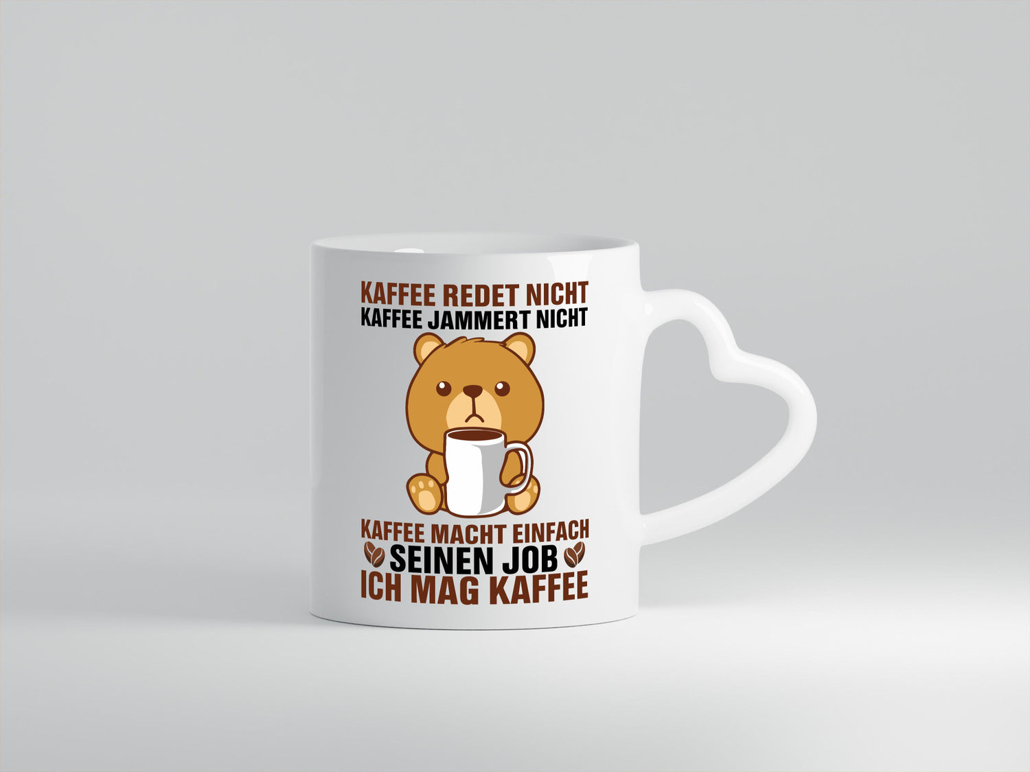 Kaffee redet nicht jammer ist toll Humor Geschenkidee Tasse