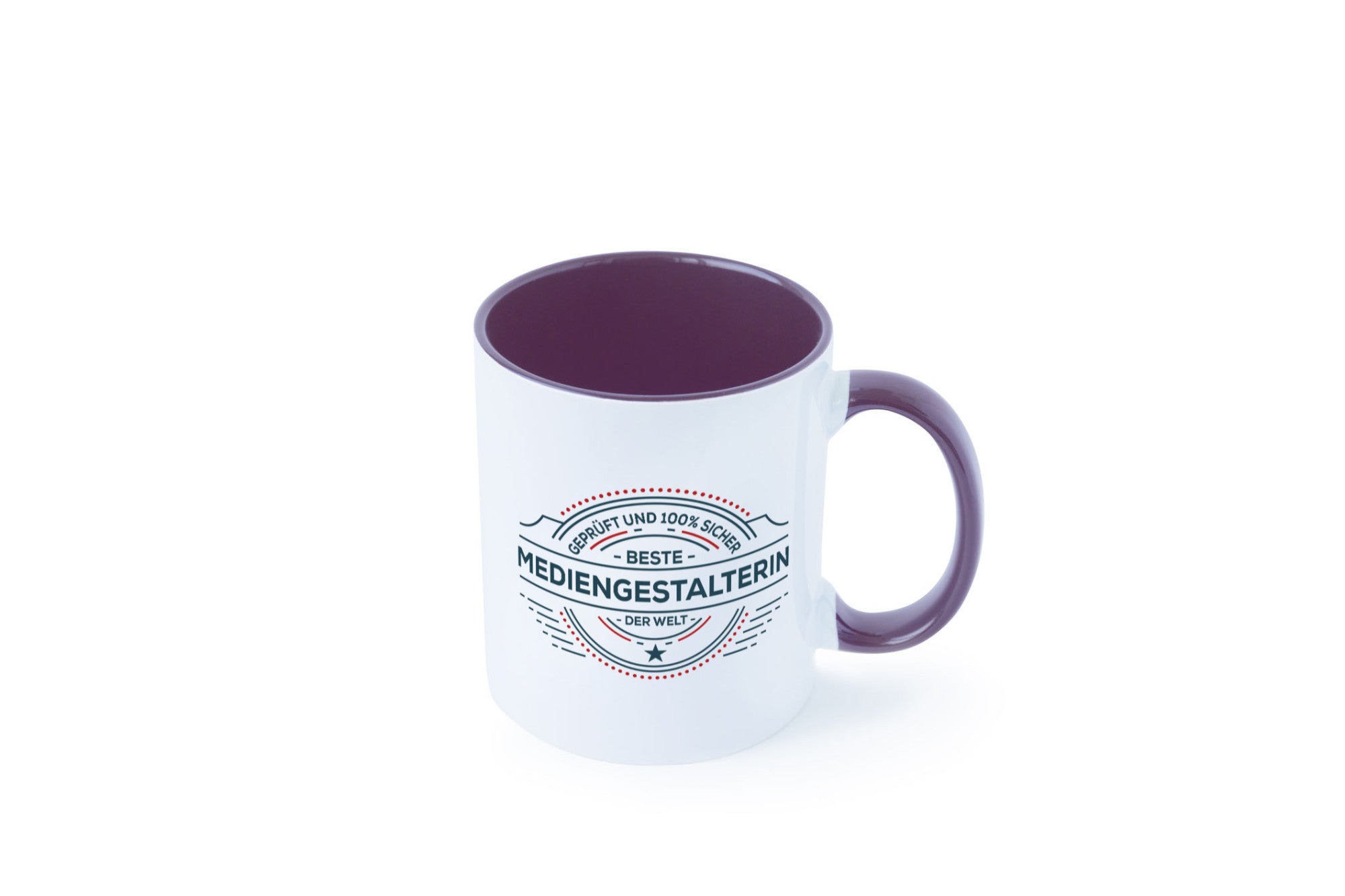 Geprüft und sicher: Mediengestalterin | Medien lustiger Spruch Geschenk Humor