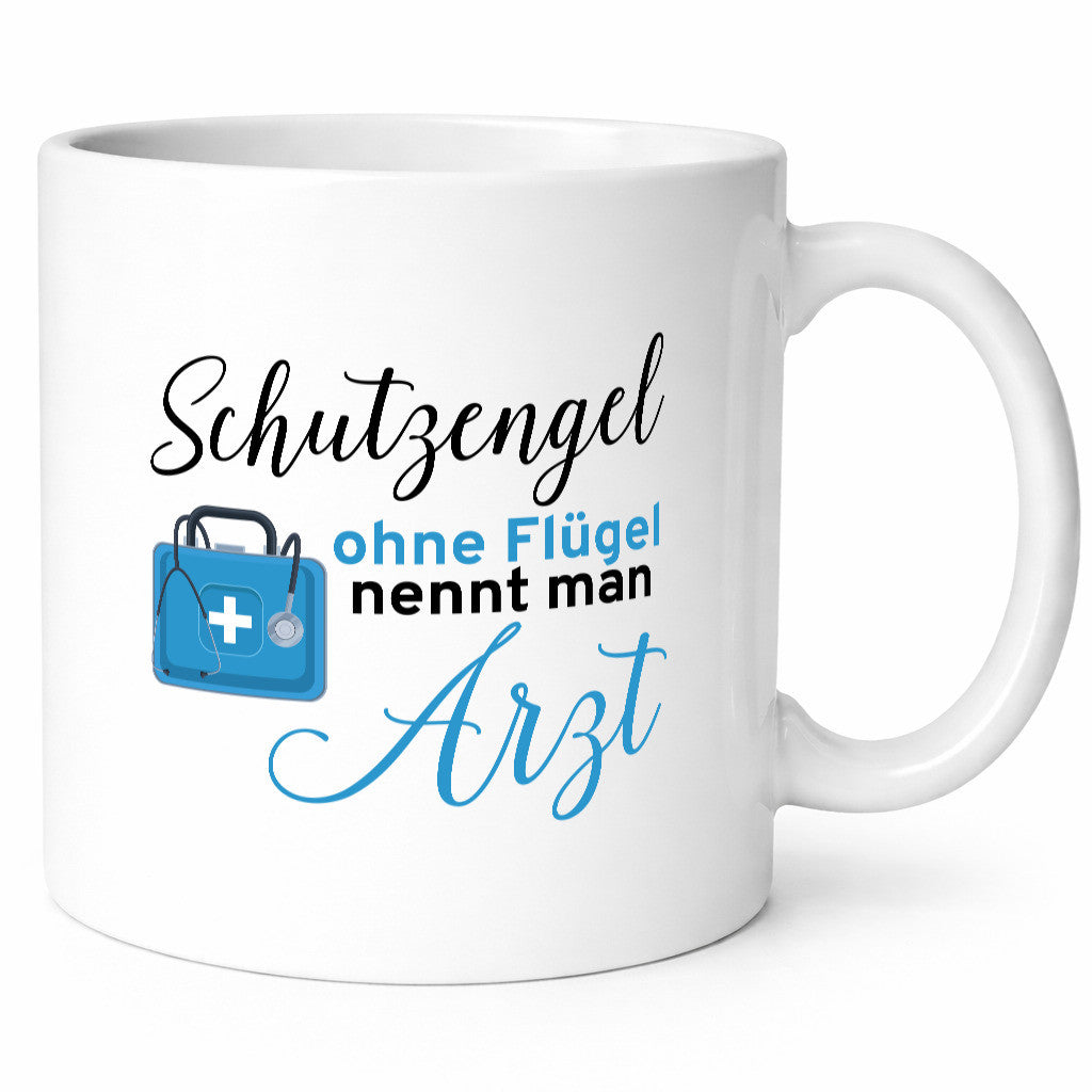 Schutzengel ohne Flügel | Arzt Ärztin Puls Herzschlag Humor Geschenkidee Tasse