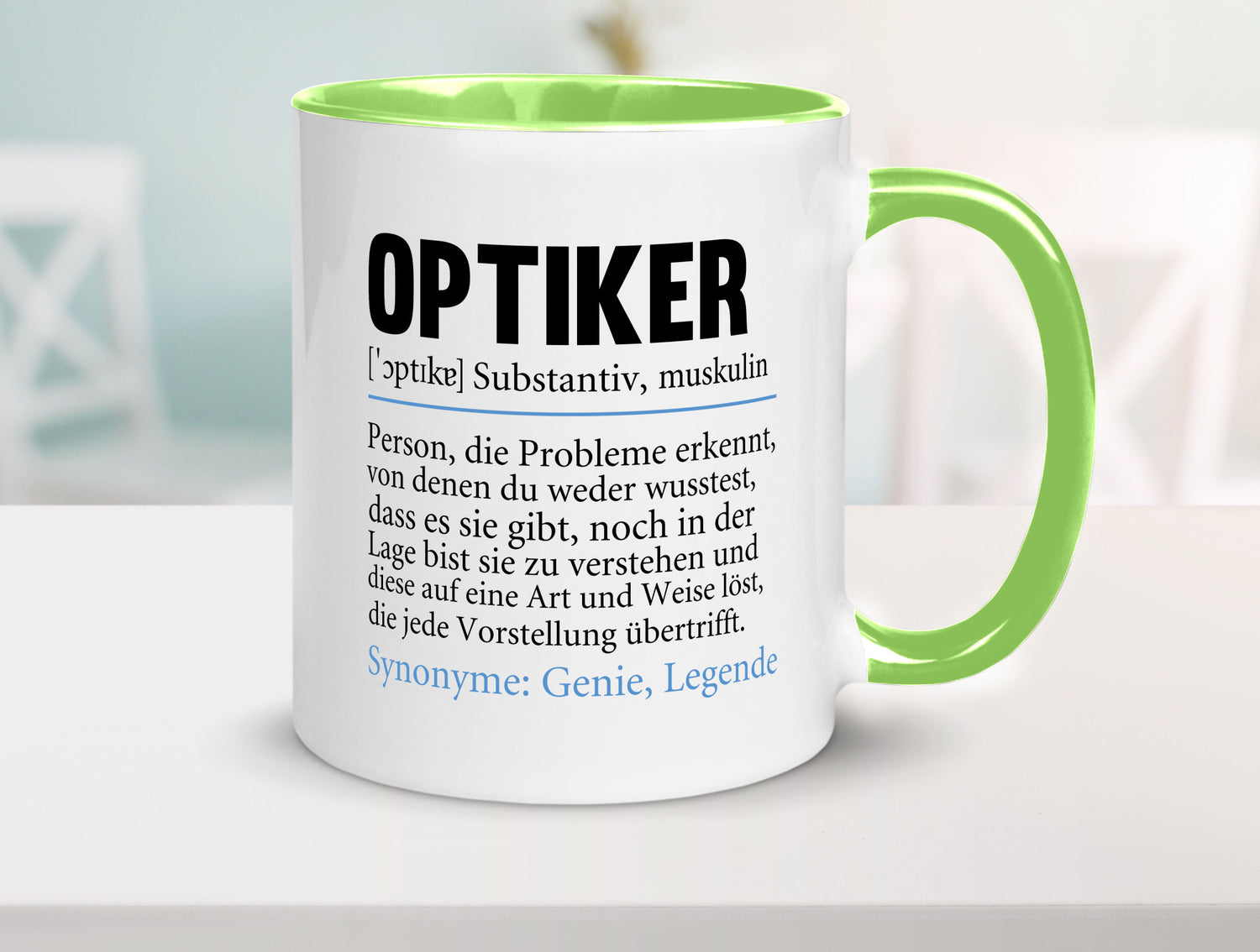 Optiker | Spruch Augenoptiker Beruf Humor v2 lustiger Geschenk Arbeit Kollegen