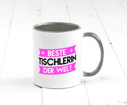 Beste Tischlerin | Tischlerei lustiger Spruch Geschenk Humor Geschenkidee Tasse