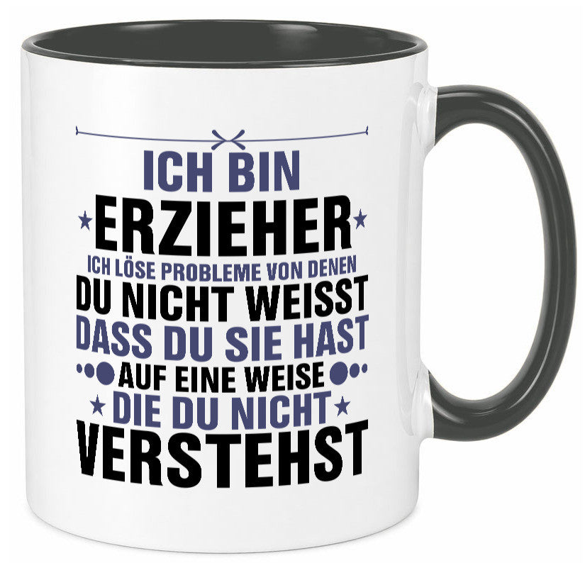 Löse Probleme: Erzieher | Pädagoge Schule v2 lustiger Spruch Geschenk Humor