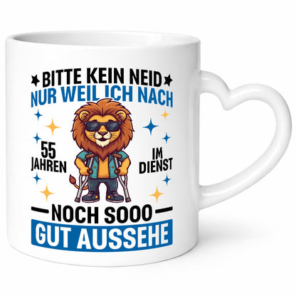 55 Jahre im Dienst | Arbeitsjubiläum Arbeit Geschenk Kollegen Büro lustiger