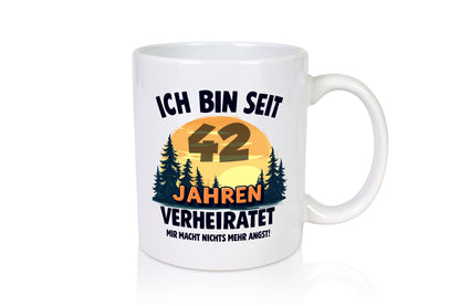 Ich bin Verheiratet | 42. Hochzeitstag Ehepaar v2 lustig Humor Geschenkidee