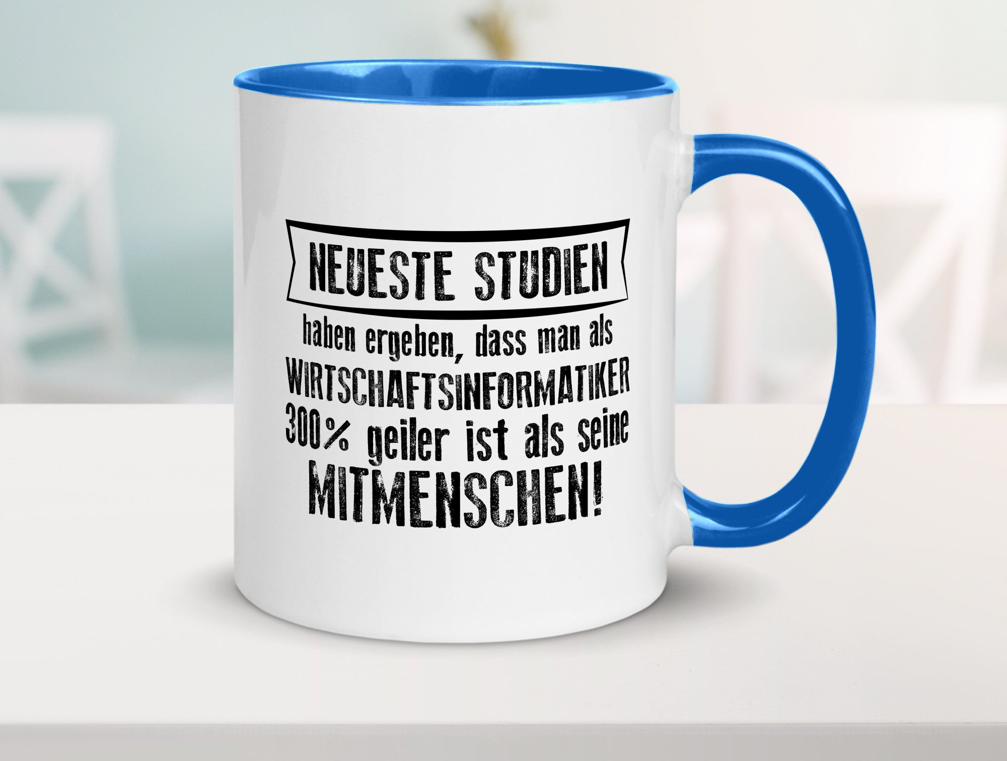 Neuste Studien: Wirtschaftsinformatiker | Wirtschaft Geschenkidee Humor Tasse