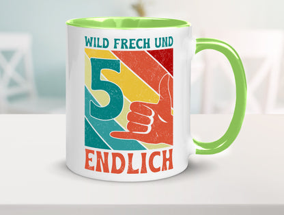5. Geburtstag | 5 Jahre Wild und Frech Geschenk Geschenkidee lustiger Spruch