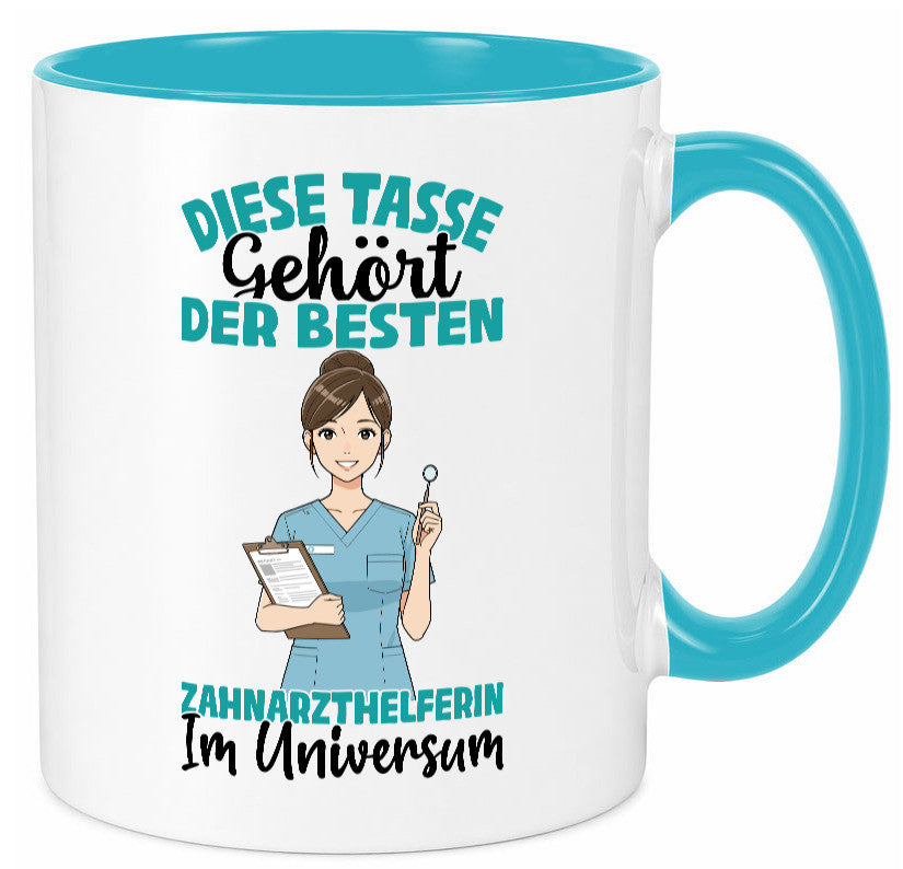 Im Universum: Zahnarzthelferin | Zahnmedizin Humor Geschenkidee Tasse