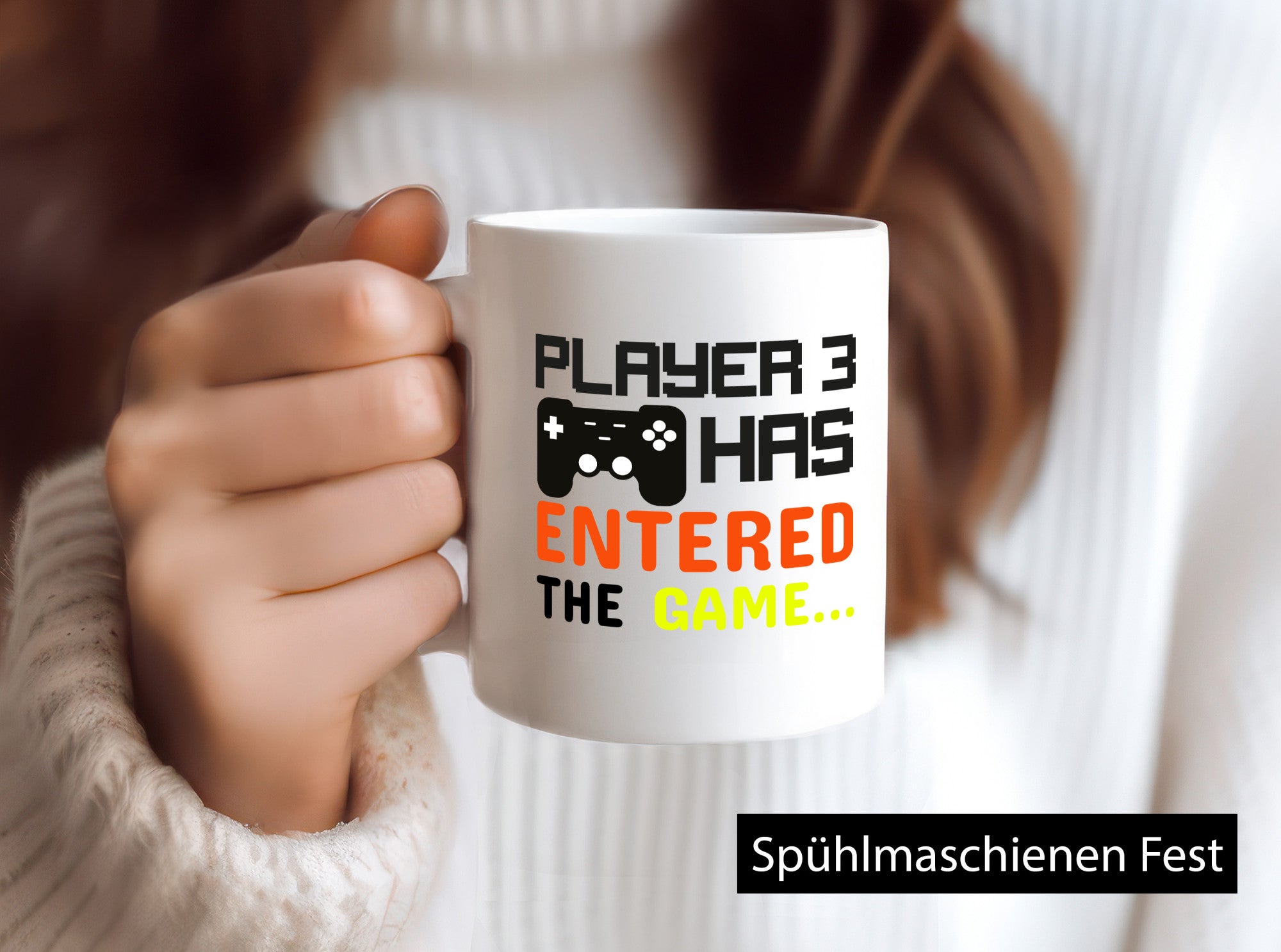 Player 3 | Schwangerschaft Tasse Nachwuchs Eltern Humor Geschenkidee