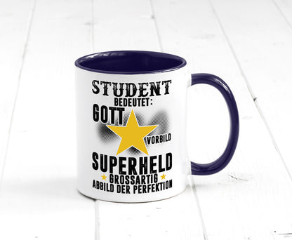 Bedeutung von Student | Universität Uni Studium Geschenkidee Humor Tasse