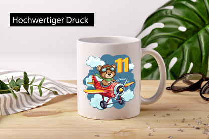 11. Geburtstag | 11 Jahre Kinder Pilot Flugzeug lustiger Spruch Geschenk