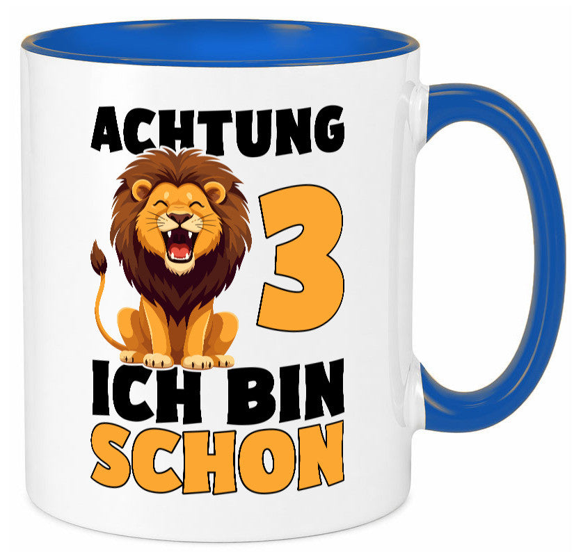 3. Geburtstag | 3 Jahre Löwe lustiger Spruch Geschenk Geschenkidee Tasse