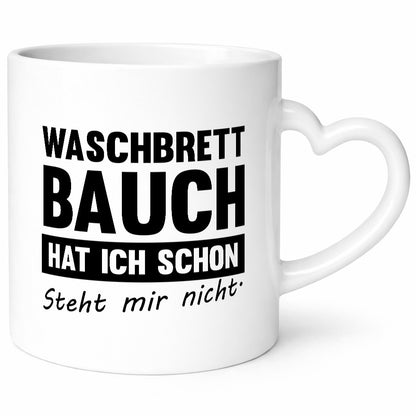 Waschbrettbauch steht mir nicht | Sixpack Gym lustiger Spruch Geschenk Humor