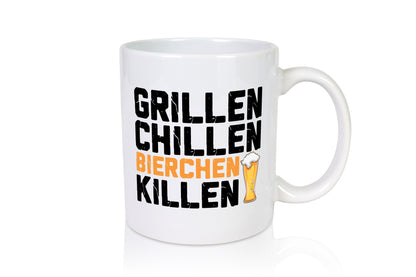 Grillen Chillen Bierchen Killen | Grillmeister Party Geschenk Humor