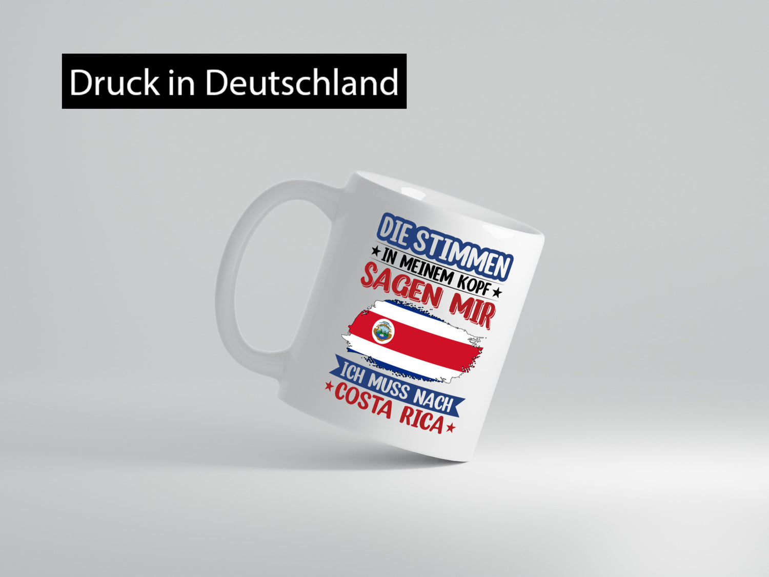Costa Rica | Urlaub Stimmen in meinem Kopf Traumland Humor Geschenkidee Tasse