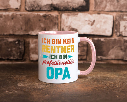 Ich bin Professioneller Opa | Rentner Großvater Geschenkidee Familie Humor Tasse