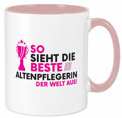 Die Weltbeste Altenpflegerin | Pflegepersonal Pflege lustig Humor Geschenkidee Tasse