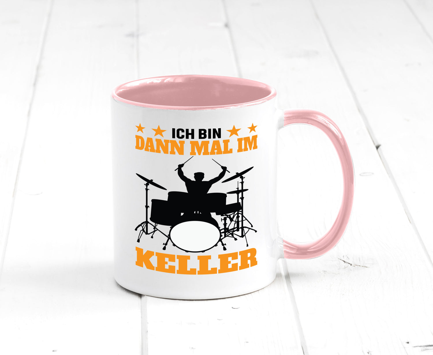 Ich bin dann mal im keller | Schlagzeug Musiker Musik lustig Humor Geschenkidee
