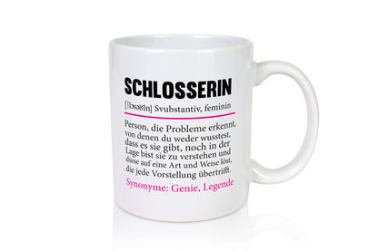 Schlosserin | Spruch Beruf Schlosserei Humor v2 Arbeit Kollegen Büro