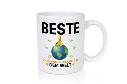 Welt Beste Einzelhandelskauffrau | Einzelhandel Geschenkidee Humor Tasse