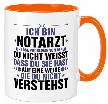 Löse Probleme: Notarzt | Arzt v2 Geschenkidee Humor Tasse