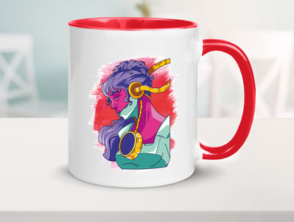 Zeichnung | Kunst Tasse Frauen Motiv cooles Design Humor Geschenkidee
