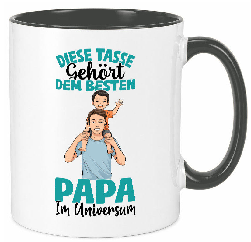 Im Universum: Papa | Vatertag Daddy Familie Humor Geschenkidee Tasse