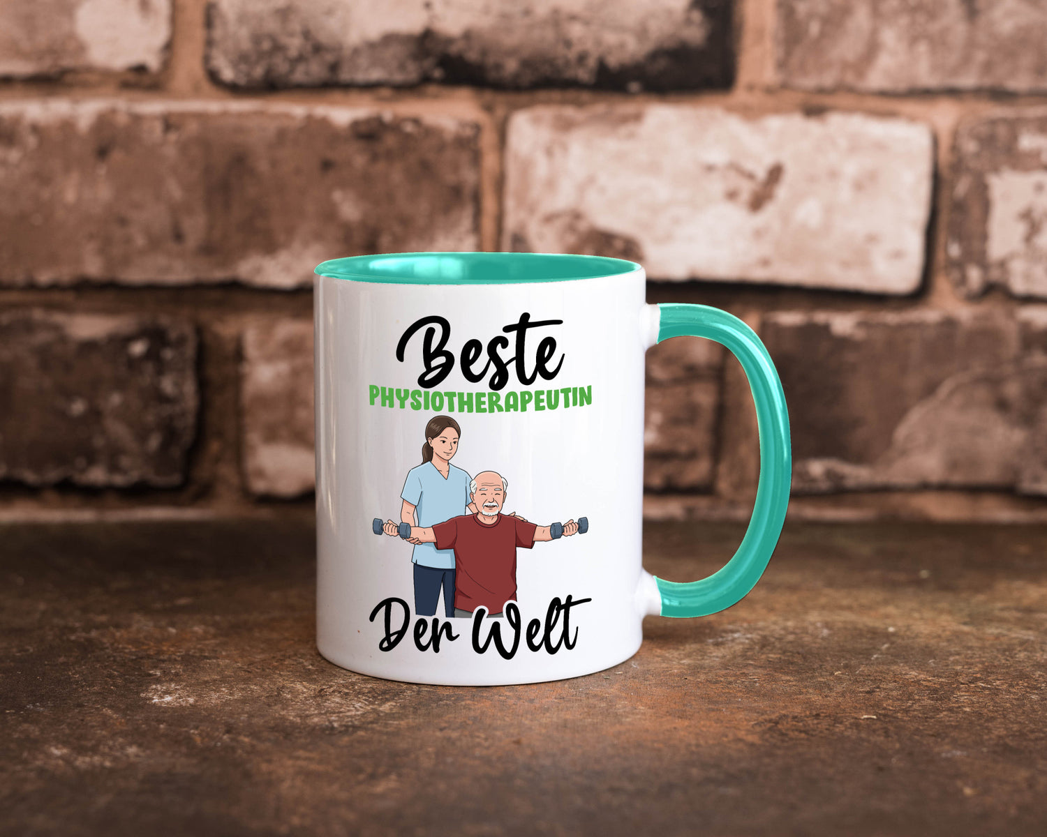Beste Physiotherapeutin v3 lustig Humor Geschenkidee Geschenk Tasse