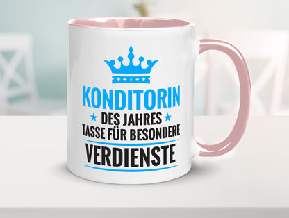 Besonderer Verdienst: Konditorin | Konditorei lustig Humor Geschenkidee