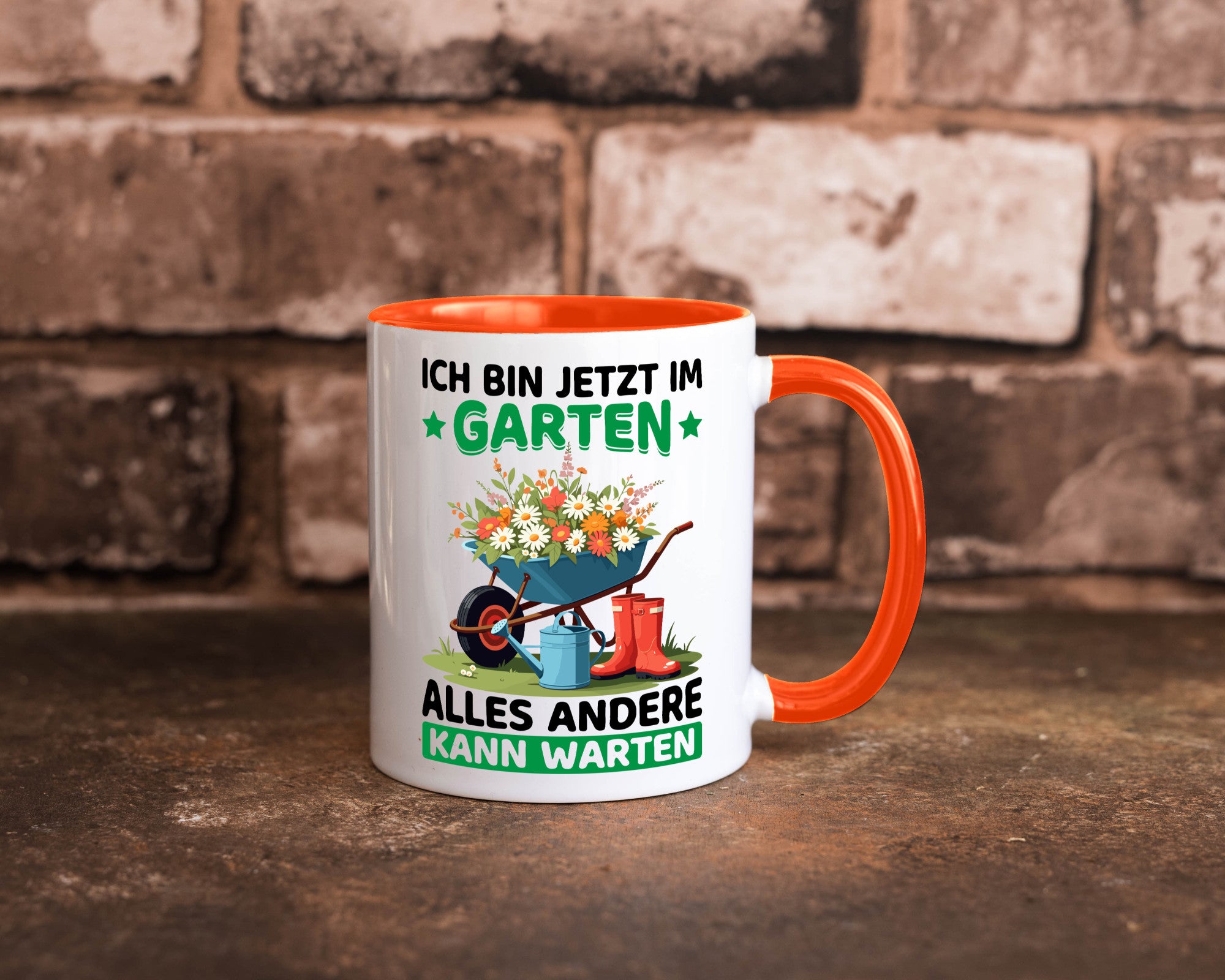 Im Garten alles andere kann warten | Gärtner Gartenarbeit Geschenk Arbeit