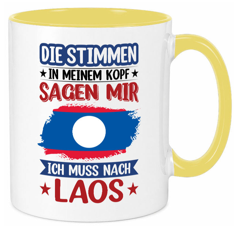 Laos | Urlaub Stimmen in meinem Kopf Traumland lustig Humor Geschenkidee