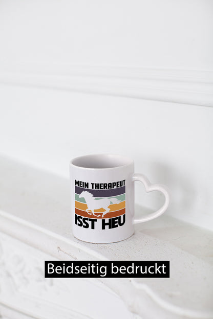 Mein Therapeut isst Heu | Pferd Pferdeliebhaber Humor Geschenkidee Tasse