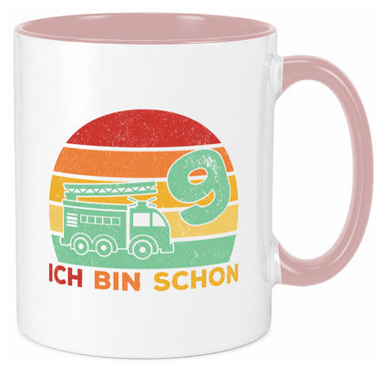 9. geburtstag | Feuerwehrauto 9 Jahre Feuerwehr Geschenk Geschenkidee lustiger