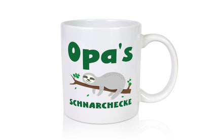 Opas Schnarchecke | Faultier Opa Bester Humor Familie Geschenkidee Tasse