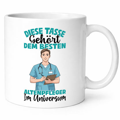 Im Universum: Altenpfleger | Pflegepersonal Geschenk Humor Geschenkidee