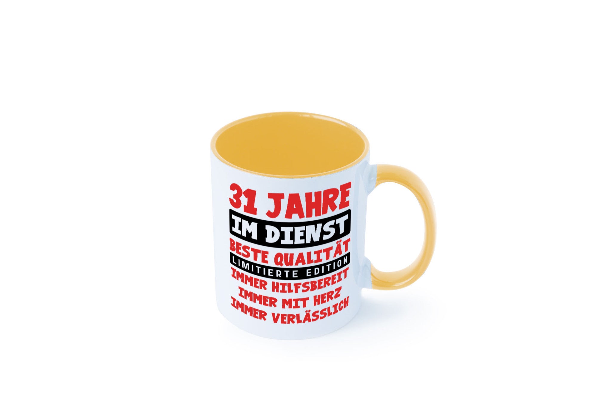 31 Jahre im Dienst | Jubiläum Arbeit v9 lustig Kollegen Büro Geschenk Tasse