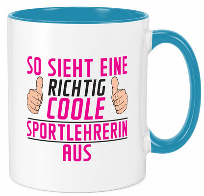 Richtig Coole Sportlehrerin | Lehrer Sport Geschenk Humor Geschenkidee lustiger