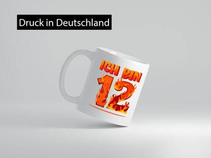 12. Geburtstag | 12 Jahre Drache Geschenkidee Humor Tasse