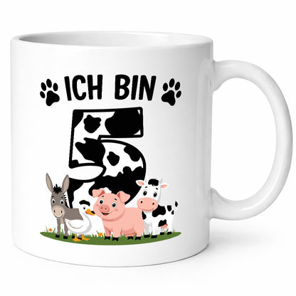 5 Geburtstag | Jahre Farmer Kind Humor Geschenkidee Tasse