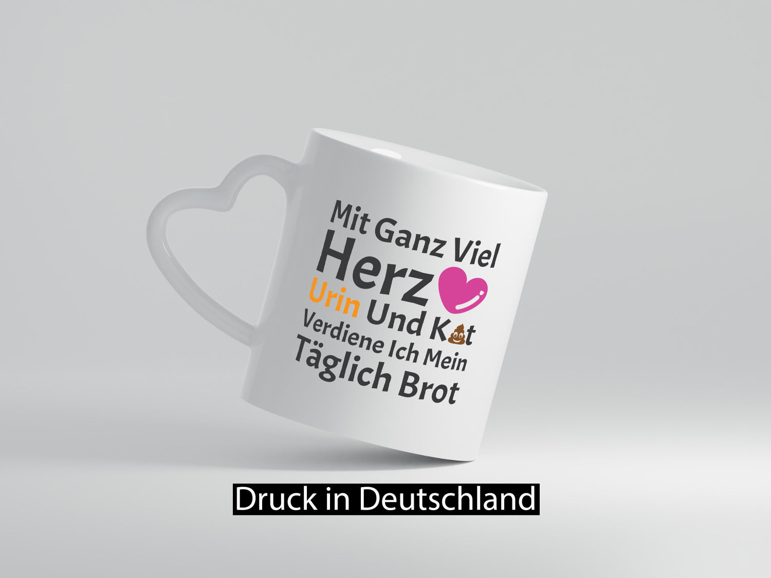 Herz, Urin, Kot, damit verdien ich mein Brot | Kothaufen lustiger Spruch