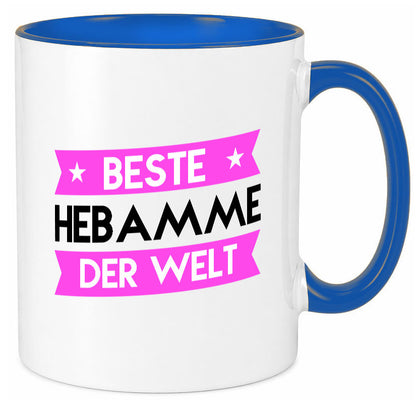 Beste Hebamme | Geburtshilfe lustiger Spruch Geschenk Humor Geschenkidee Tasse