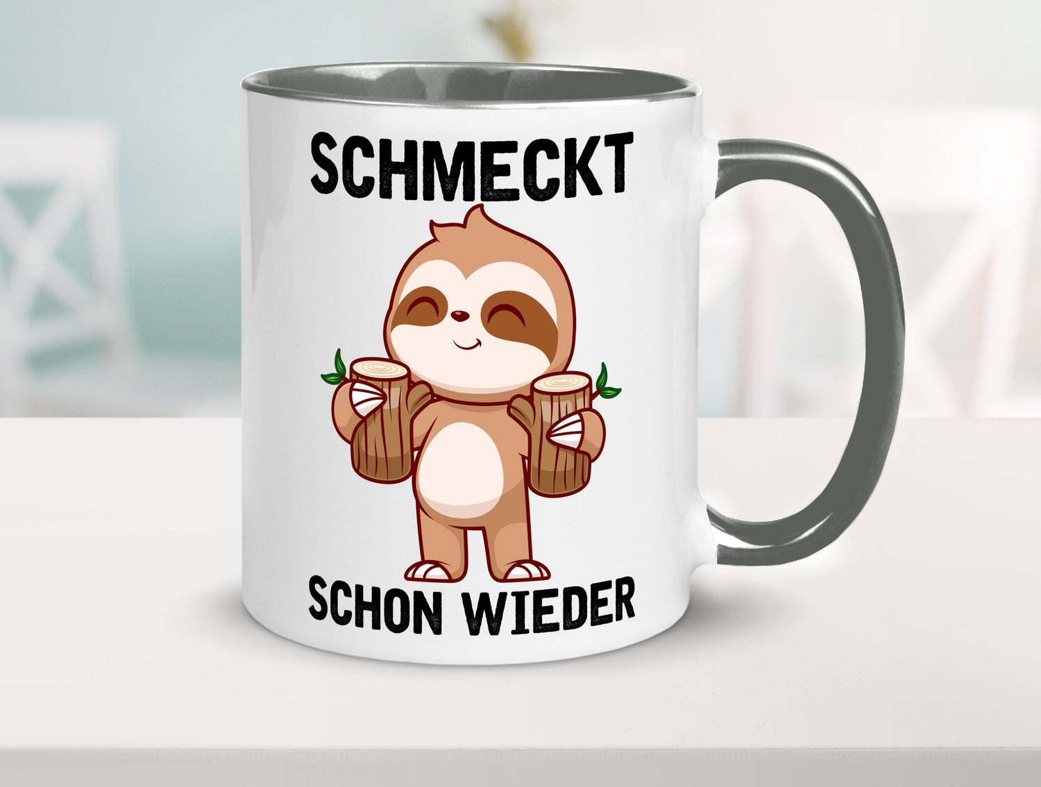 Schmeckt schon wieder | Frankfurt Hessen v2 Geschenkidee Humor Tasse