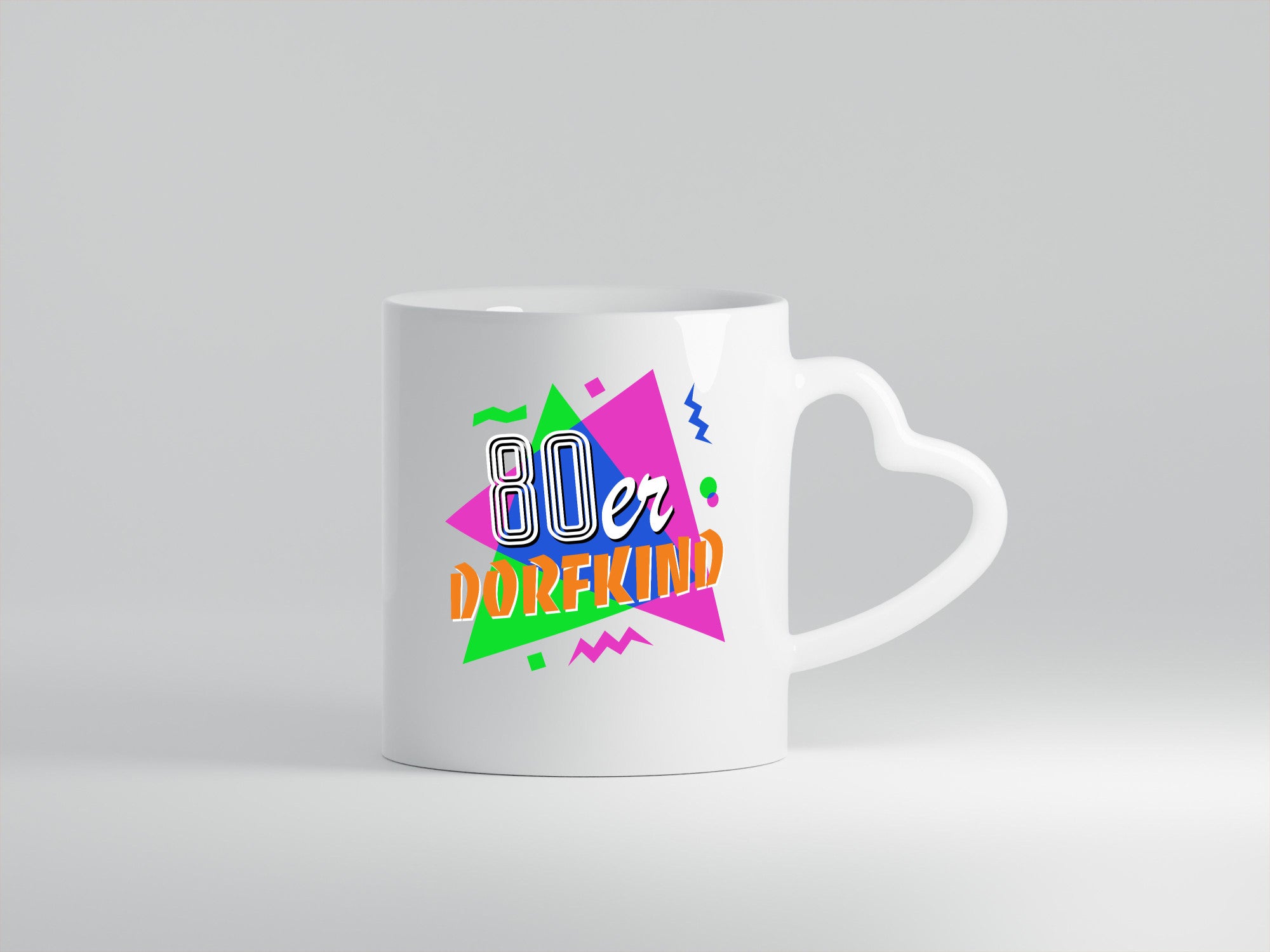 80er Dorfkind - Jahre bunt + verrückt lustig Humor Geschenkidee Geschenk Tasse